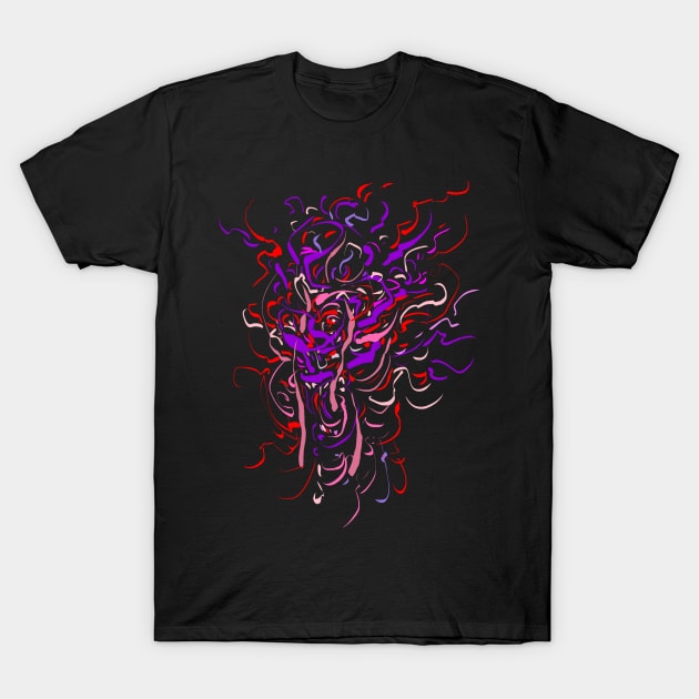 dragon face T-Shirt by Nikokosmos